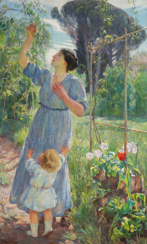 Primavera (Spring), 1918. Creator: Moggioli, Umberto (1886-1919).