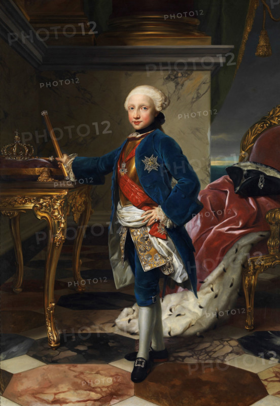 Portrait of King Ferdinand IV of Naples and Sicily (1751-1825), 1759. Creator: Mengs, Anton Raphael (1728-1779).