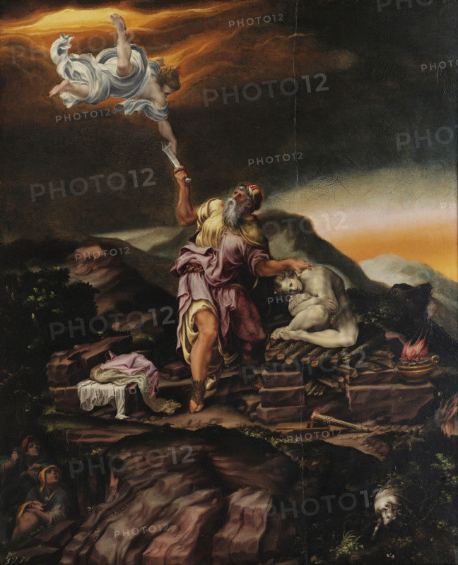 Abraham Sacrificing Isaac, after 1555. Creator: Orsi, Lelio (1511-1587).