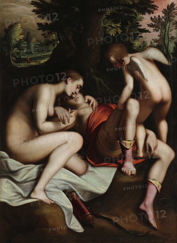 Death of Adonis, before 1585. Creator: Cambiaso (Cambiasi), Luca (1527-1585).