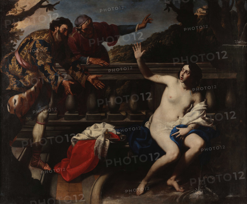 Susanna and the Elders, c1645. Creator: De Rosa, Pacecco (Francesco) (1607-1656).