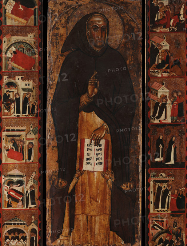 Saint Dominic with Scenes from His Life, c1305. Creator: Giovanni da Taranto (active ca 1305).