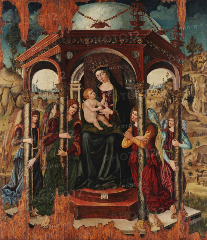 Madonna and Child with Angels, 1498. Creator: Crivelli, Protasio (active 1497-1506).