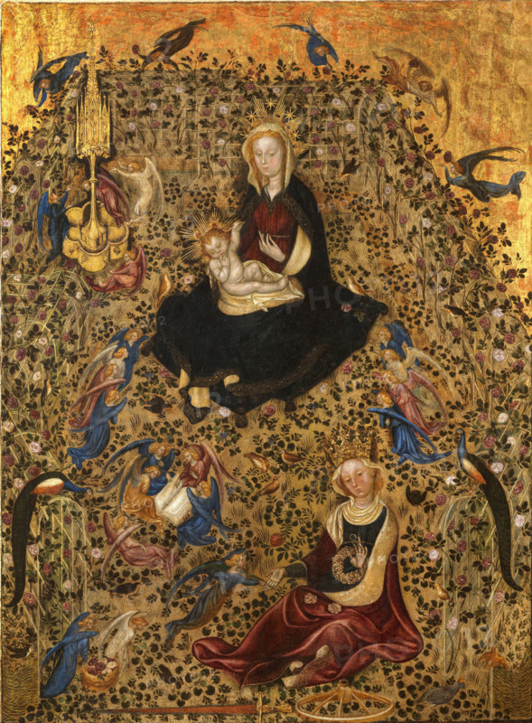 Madonna of the Rose Garden, 1420. Creator: Sassetta (1392-1450).