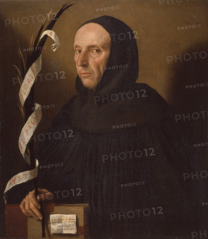 Portrait of Girolamo Savonarola, 1524. Creator: Moretto da Brescia, Alessandro (ca 1498 - 1554).