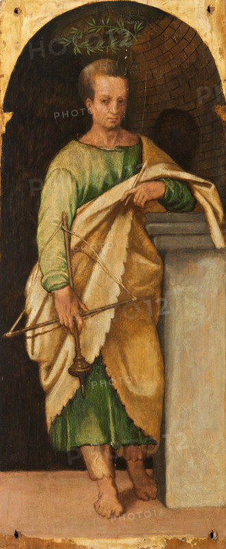 Nicostratus. From the Polyptych of the Four Crowned Martyrs, 1552. Creator: Badile, Antonio (1518-1560).