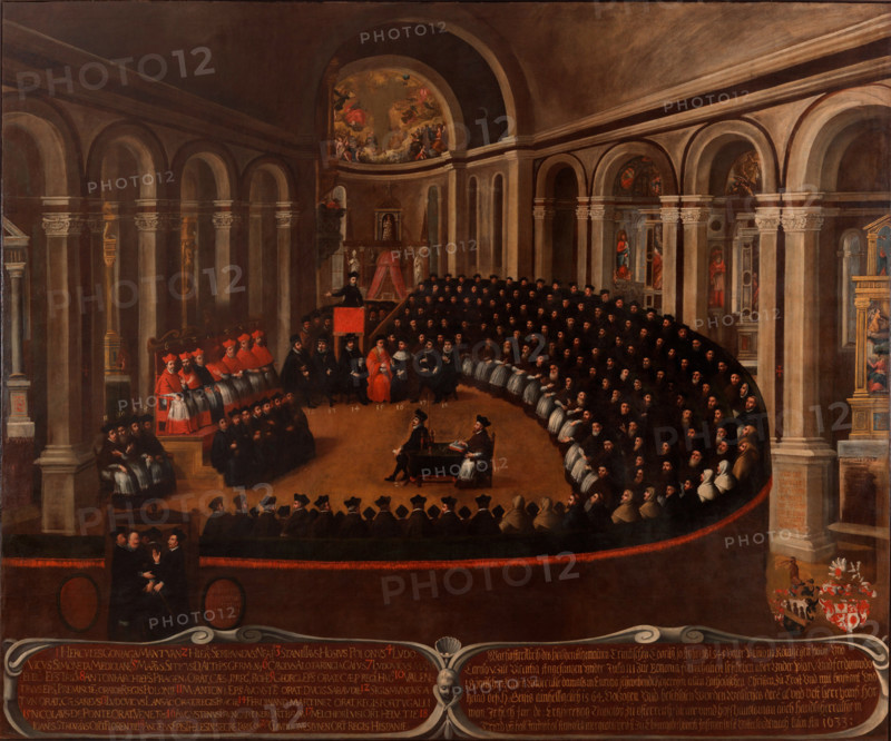 General congregation of the Council of Trent in the Church of Santa Maria Maggiore, 1633. Creator: Naurizio, Elia (1589-1657).
