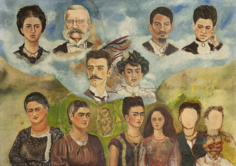 Family portrait (Unfinished), 1949-1950. Creator: Kahlo, Frida (1907-1954).