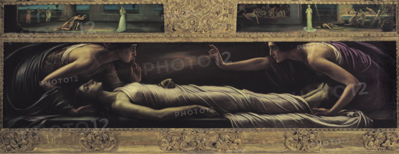 La muerte de santa Inés (The death of Saint Agnes), 1917-1918. Creator: Romero de Torres, Julio (1874-1930).