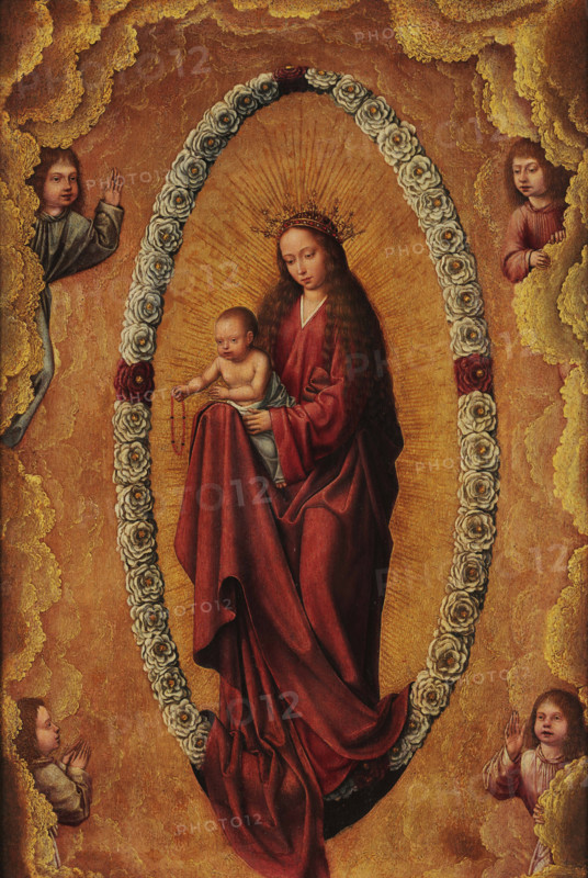 The Virgin of the Rosary. Creator: Massys, Quentin  .