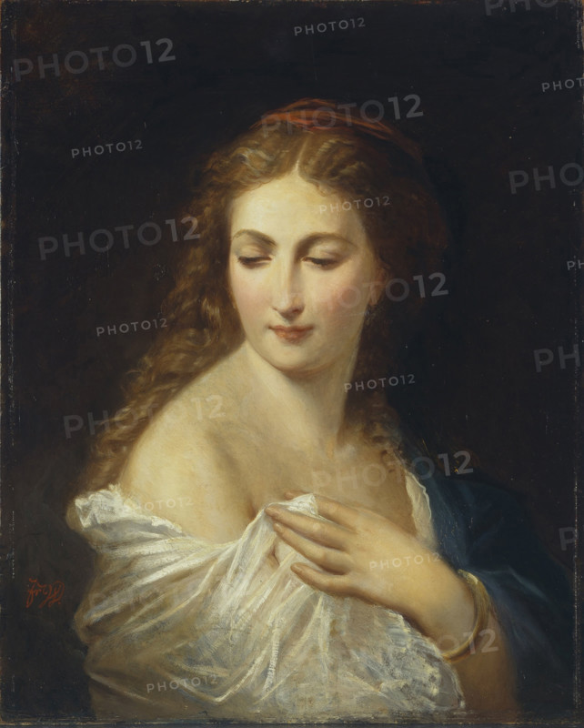 Portrait of Eugénie de Montijo (1826-1920), Empress of the French, Third Quarter of 19th century. Creator: Winterhalter, Franz Xavier (1805-1873).