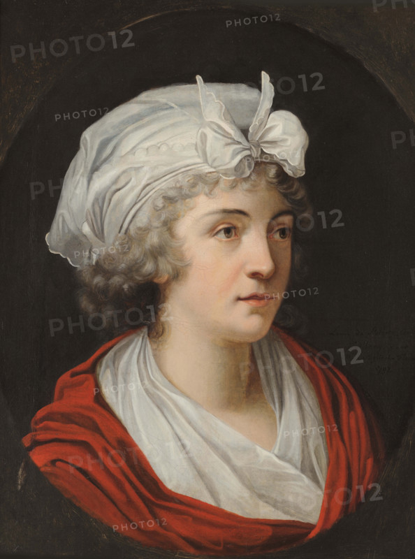 Portrait of Princess Louise of Stolberg-Gedern (1752-1824), Countess of Albany, 1797. Creator: Fabre, François-Xavier Pascal, Baron (1766-1837).