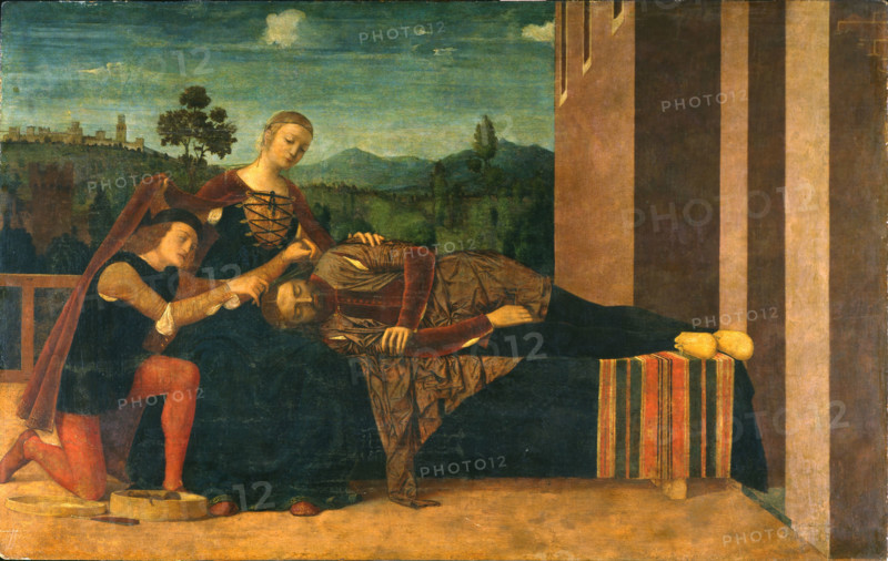 Samson and Delilah, 1551. Creator: Morone, Francesco (1471-1529).