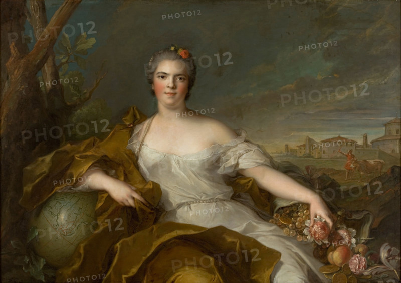 Louise Élisabeth of France (1727-1759), Duchess of Parma - The Earth, 1750. Creator: Nattier, Jean-Marc (1685-1766).