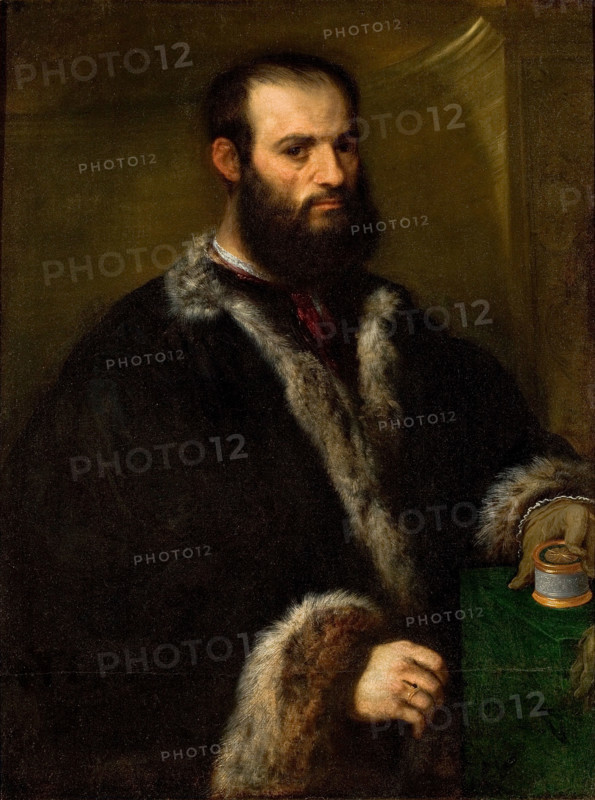 Portrait of Alvise Contarini , 1525-1550. Creator: Bordone, Paris (1500-1571).