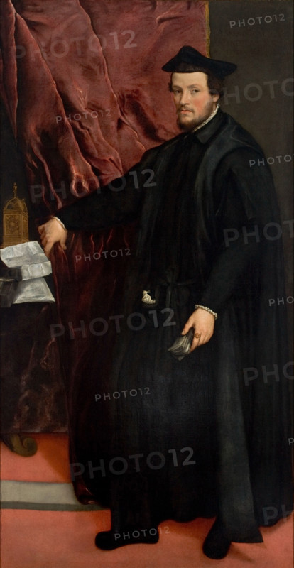 Portrait of Cardinal Cristoforo Madruzzo (1512-1578), 1552. Creator: Titian (1488-1576).