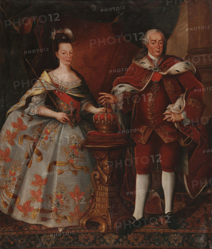 Double Portrait of Queen Maria I of Portugal (1734-1816) and King Peter III...(1717-1786), c1780. Creator: Anonymous.