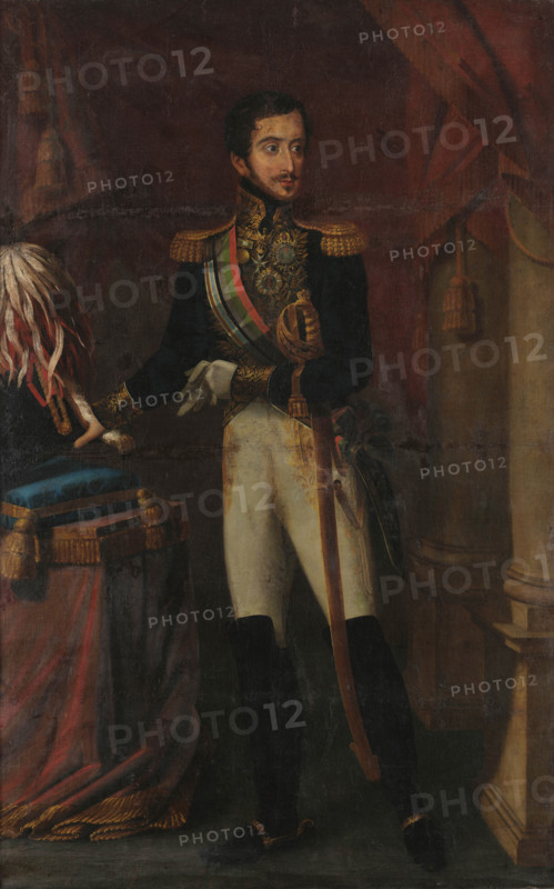 Portrait of King Miguel I of Portugal (1802-1866). Creator: Ribeiro, João Baptista (1790-1868).