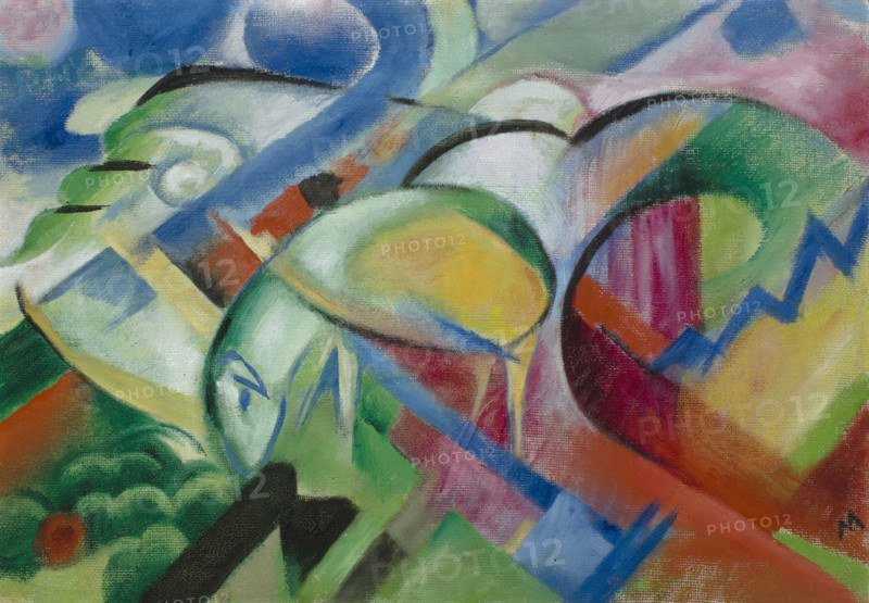 The Sheep, 1913-1914. Creator: Marc, Franz (1880-1916).