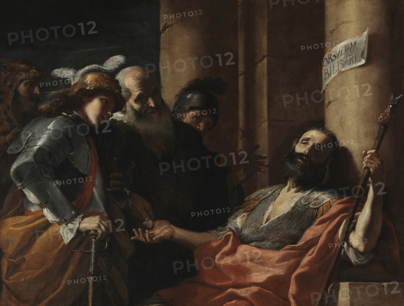 Belisarius Begging for Alms, 1660s. Creator: Preti, Mattia (1613-1699).