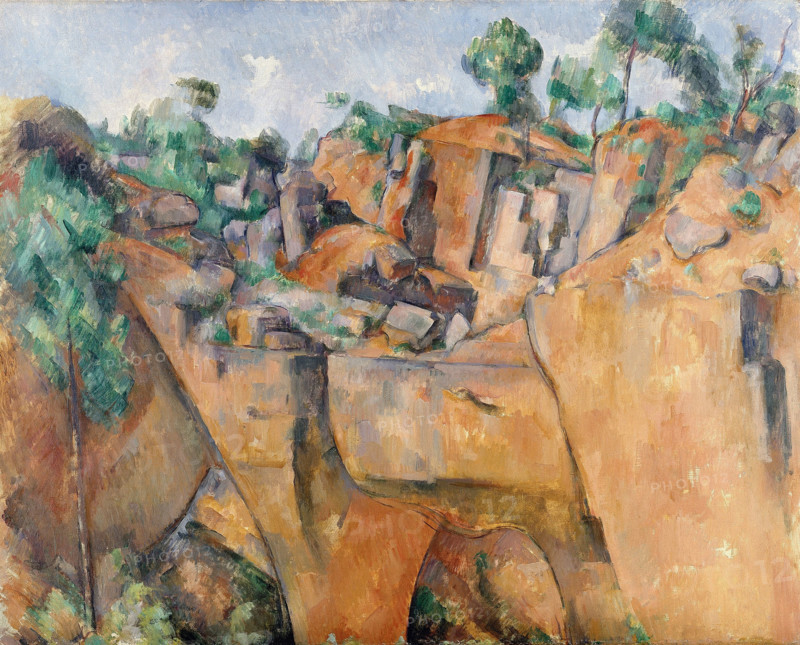 La carrière de Bibémus (The Bibémus Quarry) , c1895. Creator: Cézanne, Paul (1839-1906).