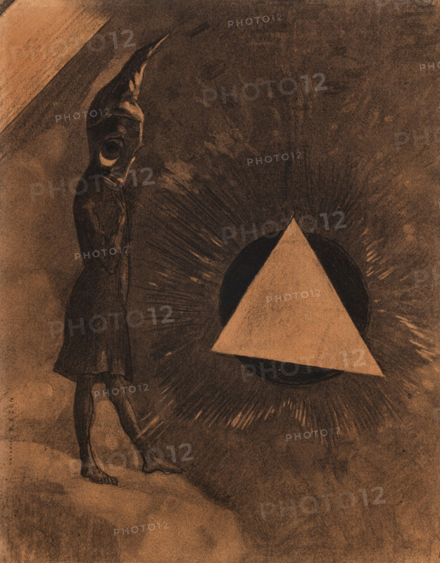 Souci d'absolu... Philosophe (Concern for the absolute... Philosopher), 1880. Creator: Redon, Odilon (1840-1916).