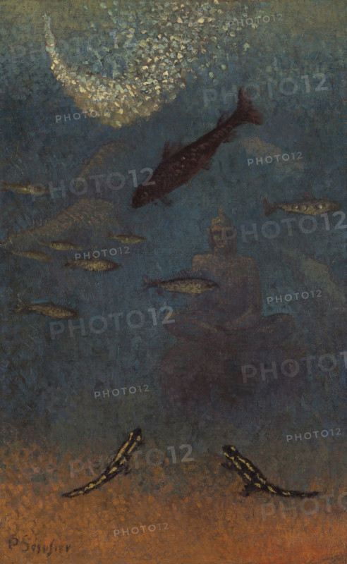The Sunken Buddha - Homage to Odilon Redon, 1916. Creator: Sérusier, Paul (1864-1927).