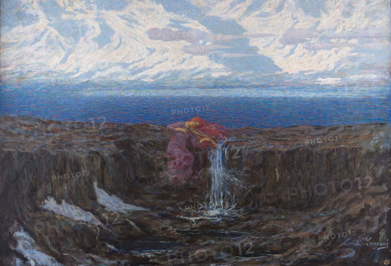 La voce del ruscello (The Sound of the Stream), 1904. Creator: Longoni, Emilio (1859-1932).