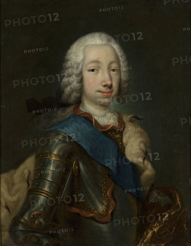 Portrait of Grand Duke Pyotr Fyodorovitch (1728-1762), c1748. Creator: Grooth, Georg-Christoph (1716-1749).