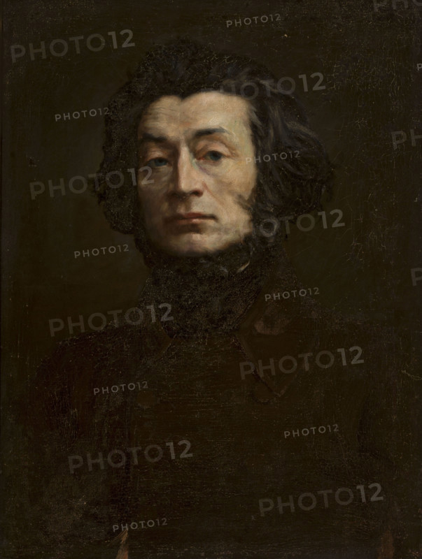 Portrait of the poet Adam Mickiewicz (1798-1855), 1897. Creator: Mordasewicz, Kazimierz (1859-1923).