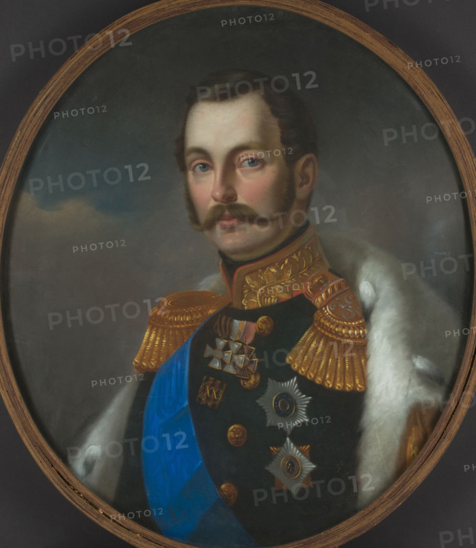 Portrait of Emperor Alexander II (1818-1881), 1856. Creator: Maleszewski, Tytus (1827-1898).