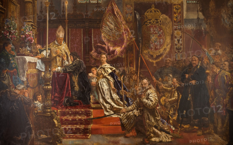 The Lwów Oath of King John II Casimir on 1 April 1656, 1893. Creator: Matejko, Jan Alojzy (1838-1893).