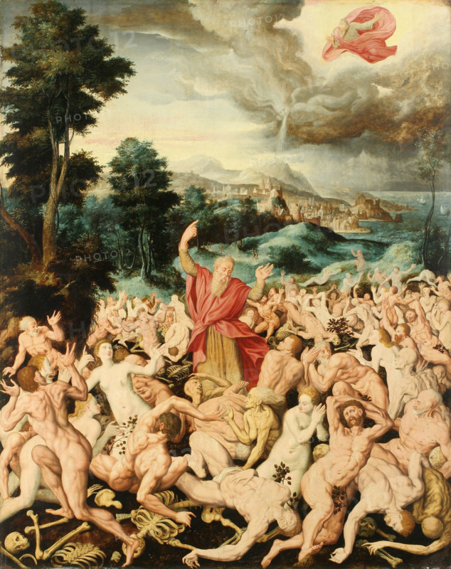The Vision of the Prophet Ezekiel, 1565. Creator: Fendt, Tobias (1520/30-1576).