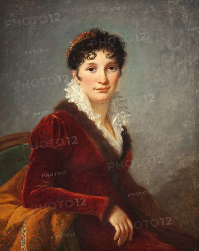 Portrait of Princess Franziska (Fanny) Biron of Curland (1790-1849), née Countess of Maltzan, 1810. Creator: Vigée Le Brun, Louise Élisabeth (1755-1842).