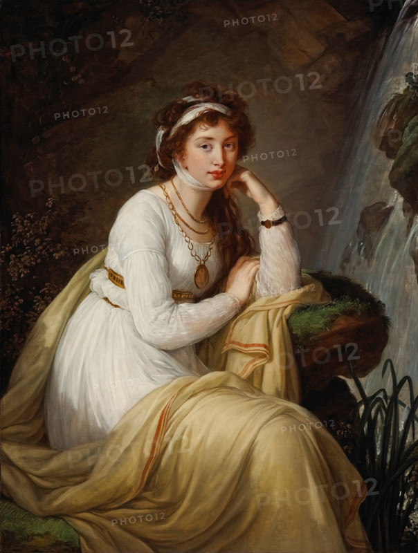 Portrait of Countess Anna Ivanovna Tolstaya, née Princess Baryatinskaya (1774-1825), 1796. Creator: Vigée Le Brun, Louise Élisabeth (1755-1842).