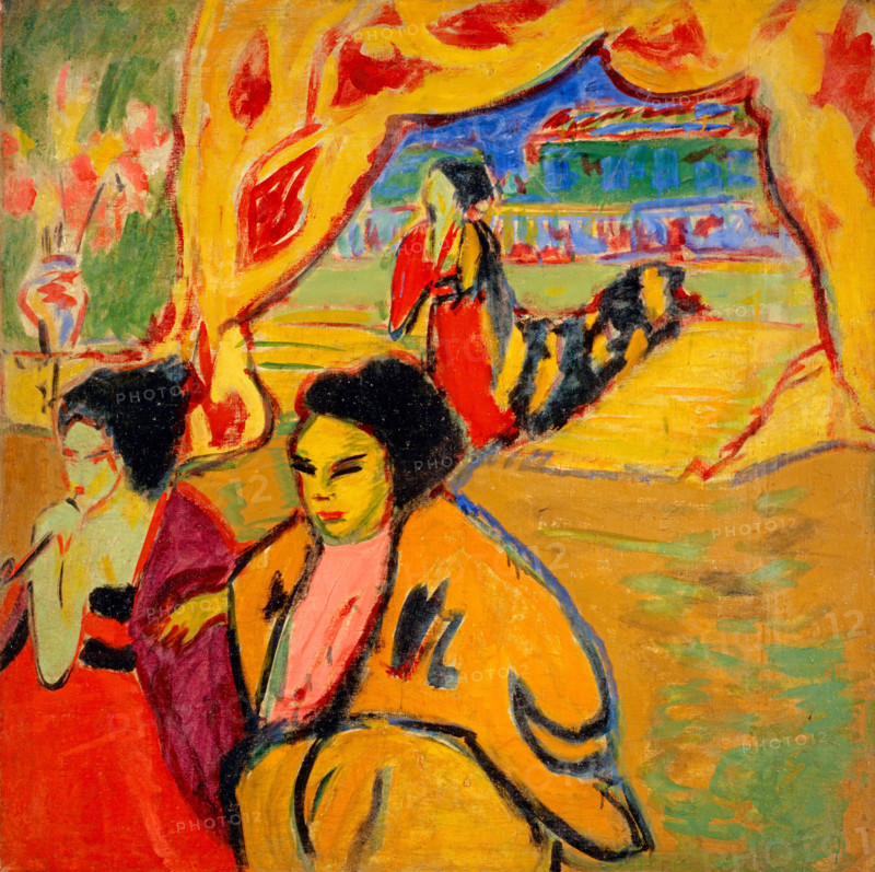 Japanese Theatre, 1909. Creator: Kirchner, Ernst Ludwig (1880-1938).