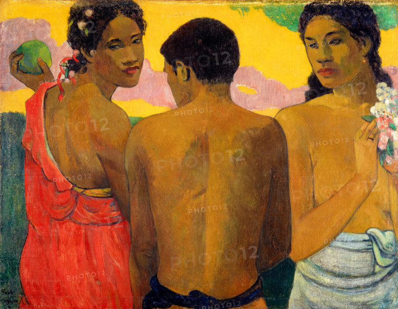 Three Tahitians, 1899. Creator: Gauguin, Paul Eugéne Henri (1848-1903).