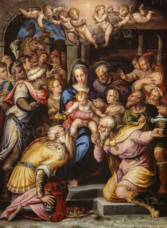 The Adoration of the Magi, 1567. Creator: Vasari, Giorgio (1511-1574).