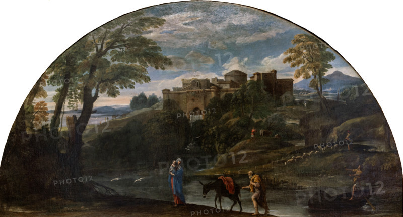 Landscape with the Flight into Egypt, c1604. Creator: Carracci, Annibale (1560-1609).