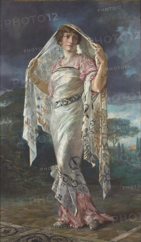 Henriette dressed as a Pompeian, 1935. Creator: Fortuny y Madrazo, Mariano (1871-1949).