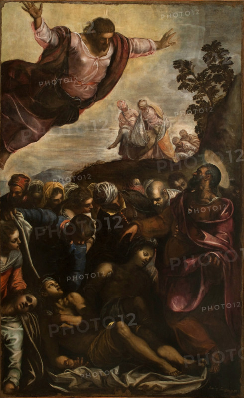 Saint Roch and the Plague Victims, Early 1590s. Creator: Tintoretto, Jacopo (1518-1594).