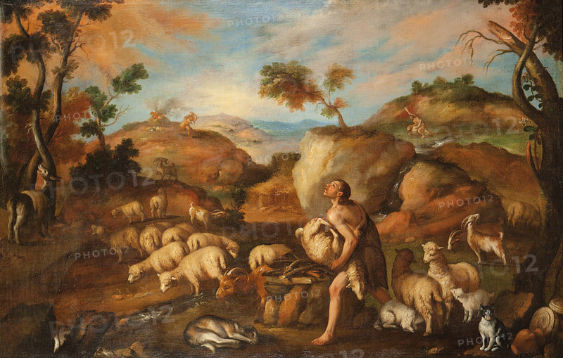 Cain and Abel, 1652. Creator: Orozco, Mateo (active 1634-1652).