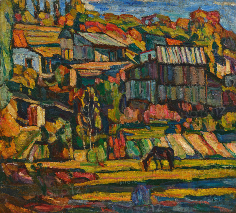 Suburbs of Kiev, c1918. Creator: Manievich (Manevich), Abraham (Abram) (1883-1942).