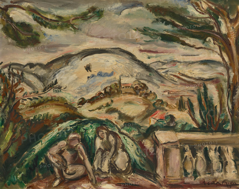 Conversation sous la colline, 1924. Creator: Friesz, Achille-Emile-Othon (1879-1949).