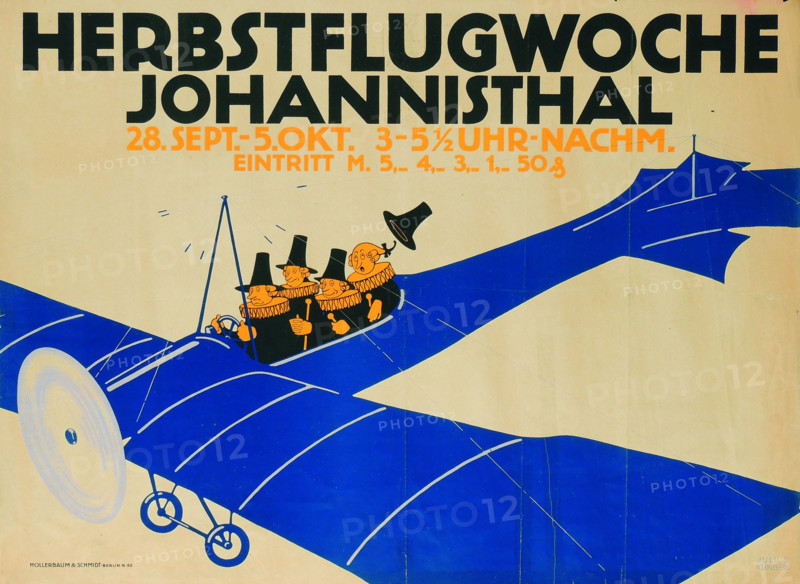 Autumn Flight Week Johannisthal, 1913. Creator: Klinger, Julius (1876-1942).