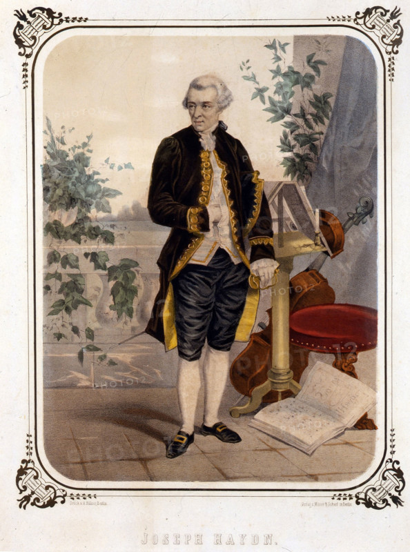 Portrait of the composer Joseph Haydn (1732-1809). Creator: Anonymous.