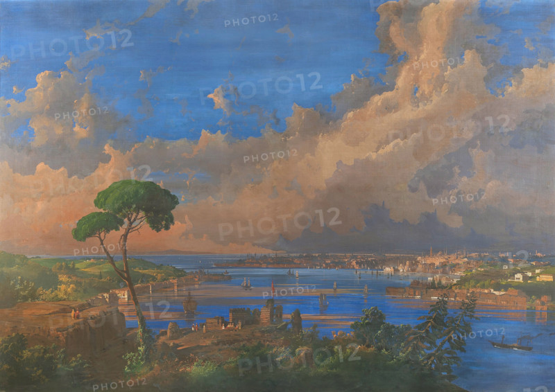 View of Istanbul, 1864. Creator: Caffi, Ippolito (1814-1866).
