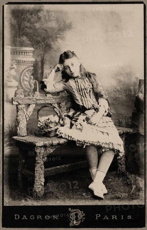 Colette at the Age of 11, 1884. Creator: Dagron, Prudent René-Patrice (1819-1900).