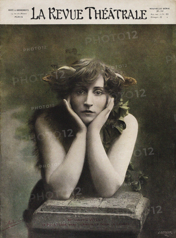 Colette as Le Petit Faune in Le Desir, La Chimere et l'Amour at Théâtre des Mathurins, 1906. Creator: Anonymous.