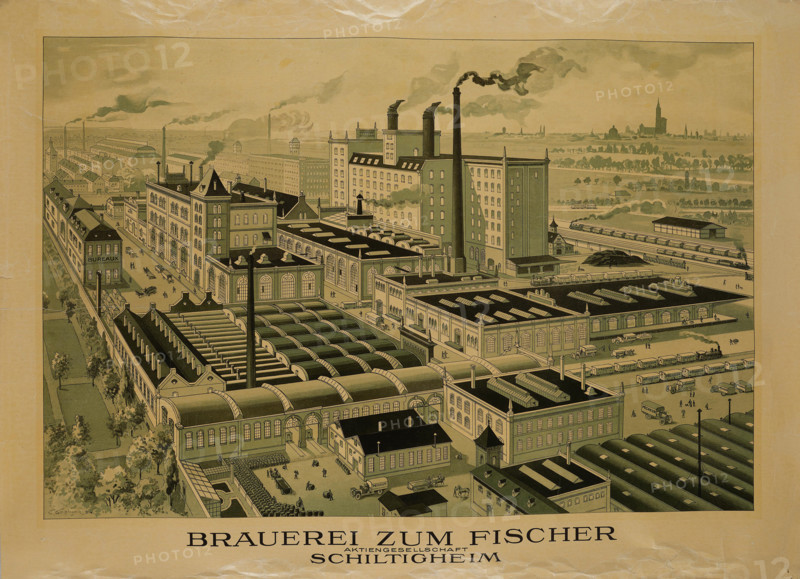 Fischer brewery, Schiltigheim, 1920s-1930s. Creator: Greiner, Charles (Karl) (1868-1935).